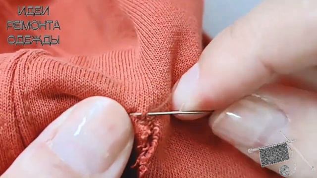How to sew a hole in a hoodie with a sewing needle смотреть онлайн
