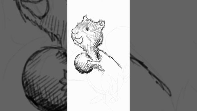 Squirrel - JPG's drawing exercise смотреть онлайн