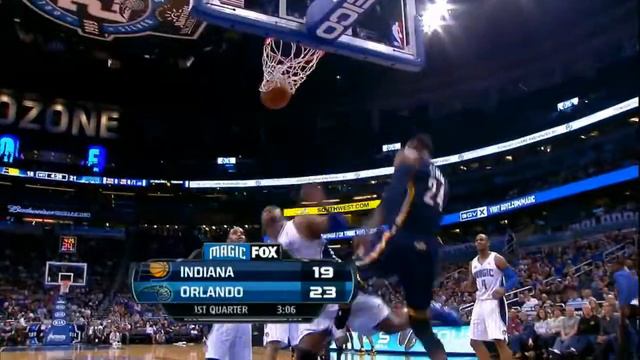 Paul George Throws Down On Glen Davis ! смотреть онлайн