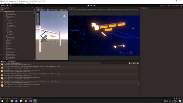 Создал BREAKOUT в 3D / Создание игр на Unity смотреть онлайн