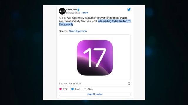 تحميل تطبيقات من خارج ابل ستور في IOS 17