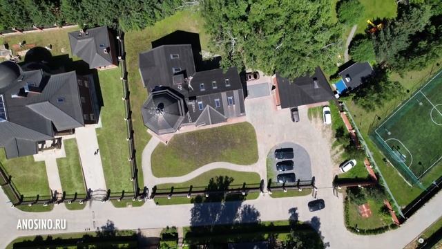 Дом №100 в "Усадьбе Аносино" - классический особняк с флигелем в продаже! смотреть онлайн