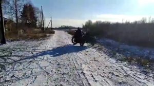 Дрифт на мотоцикле УРАЛ