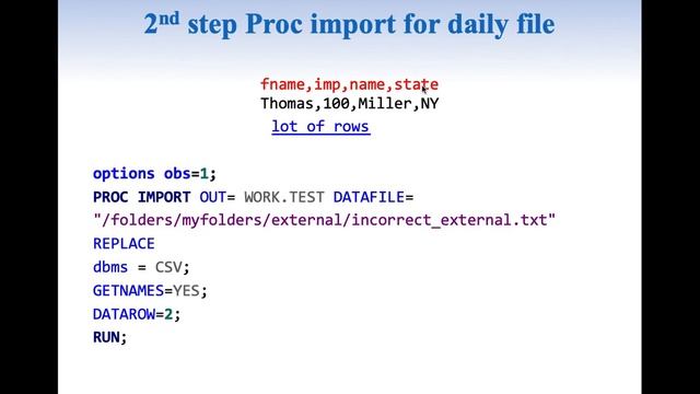 How to avoid appending wrong data to SAS dataset from external file (due to wrong column order). смотреть онлайн