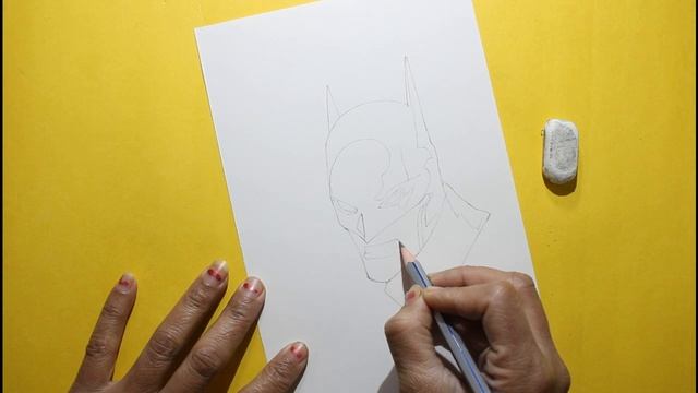 How to draw batman very easy for beginners batman sketch draw session смотреть онлайн