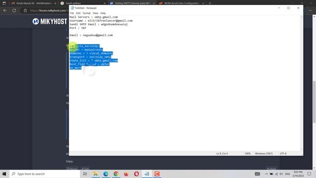 Setup SMTP External di WHM/Cpanel смотреть онлайн