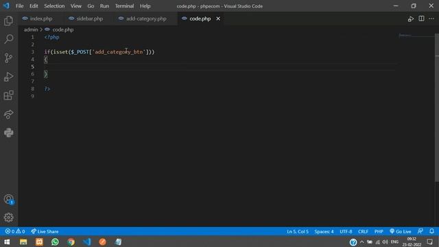 PHP Ecom Part 7 : How to insert / add category with image in database in PHP MySQL | Image Upload смотреть онлайн