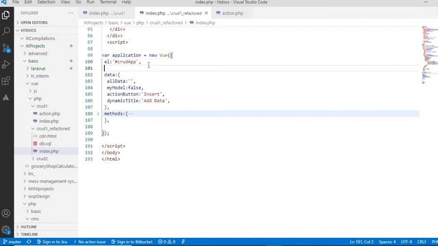 Introductory demonstration, refactoring and detailed explanation on PHP VUE JS CRUD (Bengali) смотреть онлайн