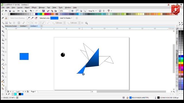 CorelDraw Tutorial | Cara Design Icon Simpel смотреть онлайн