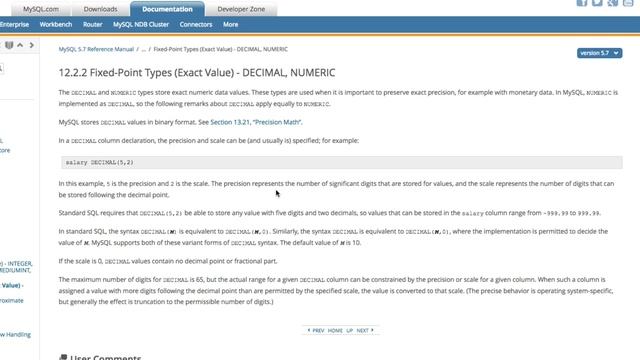 Use DECIMAL type for Monetary Values in MySQL смотреть онлайн