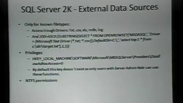 Shmoocon 2009 - Re-Playing with (Blind) SQL Injection смотреть онлайн