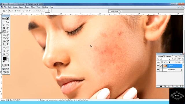Patch photoshop | How to use patch tool in photoshop | photoshop tutorials смотреть онлайн