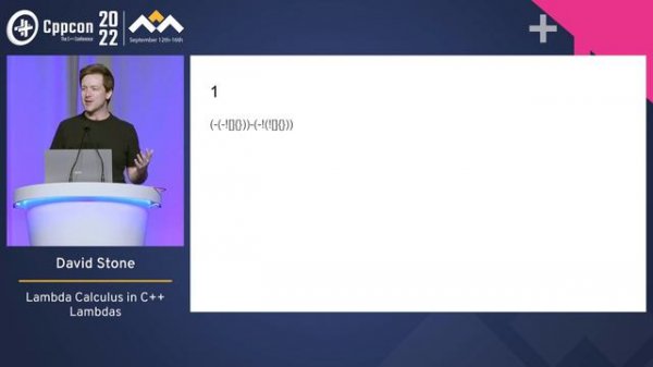 Lightning Talk_ The Lambda Calculus in C++ Lambdas - David Stone - CppCon 2022