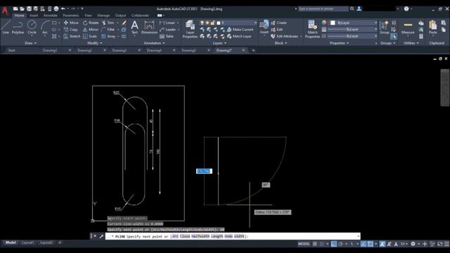17. Example of polyline command | AutoCAD Drawing | AutoCAD हिंदी Tutorial | AutoCAD Course (2023) смотреть онлайн