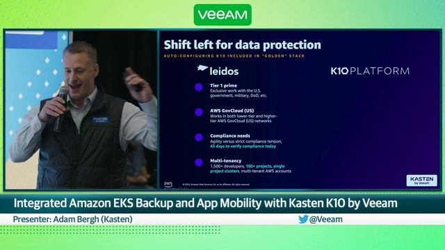 Integrated Amazon EKS Backup and App Mobility with Kasten K10 by Veeam смотреть онлайн