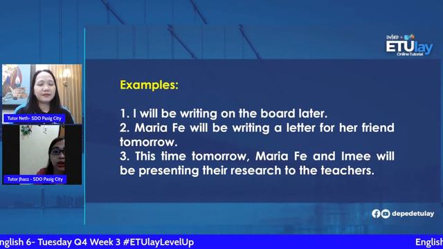 English 6 - Tuesday Q4 Week 3 #ETUlayLevelUp смотреть онлайн