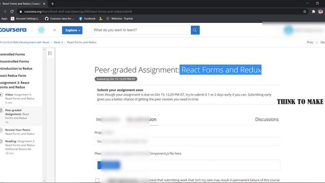 Front-End Web Development with React, week (1-4) All Quiz Answers with Assignments. смотреть онлайн