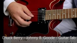 Как играть на гитаре Johnny B. Goode - Chuck Berry с табулатурами