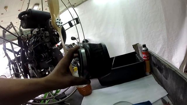 Между делом провел техническое обслуживание паралёта.