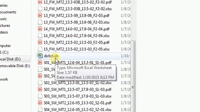 How to Copy a List of Files in a Windows Folder to an Excel Sheet смотреть онлайн