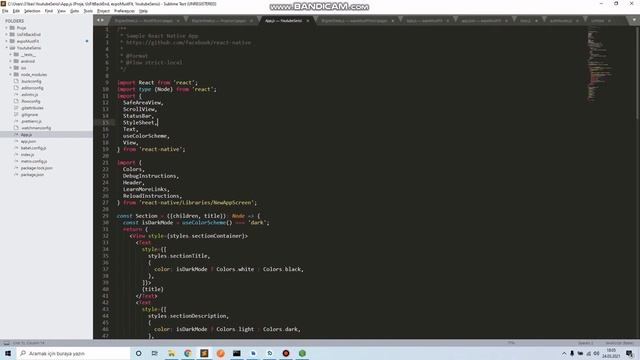 React Native Kurulum 2021 Windows ve Components(Button,TextInput,Switch,Image,TouchableOpacity) смотреть онлайн