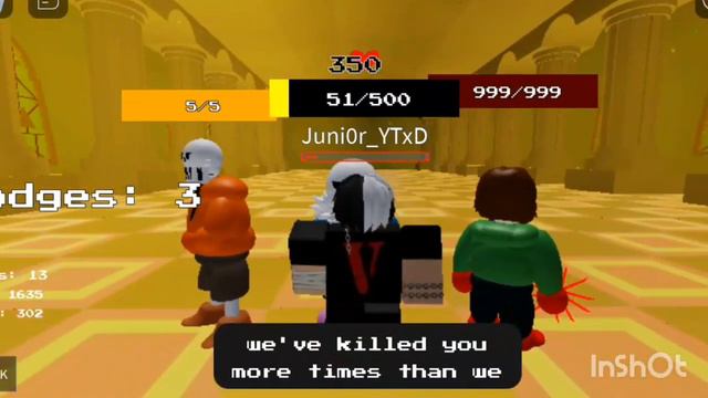 Undertale:judgement day bad time trio showcase...(roblox) смотреть онлайн
