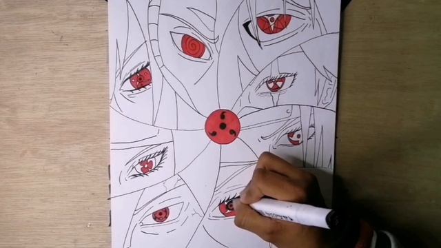 DIBUJANDO MAGEKYOU SHARINGAN DRAWING MAGEKYOU SHARINGAN смотреть онлайн