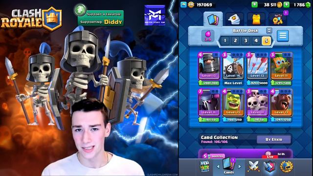 Best Mega Deck Challenge Deck! (Clash Royale) смотреть онлайн