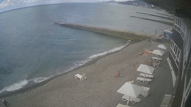 Веб камера , пляж Адлер  Октябрь  часть 10