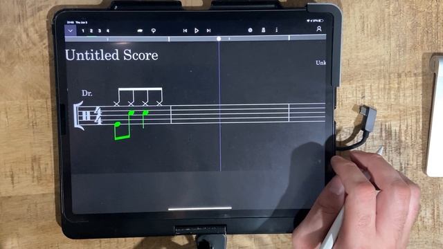 Playing around with StaffPad drums смотреть онлайн