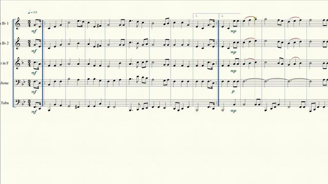 The Star Spangled Banner for Brass Quintet Sheet Music смотреть онлайн