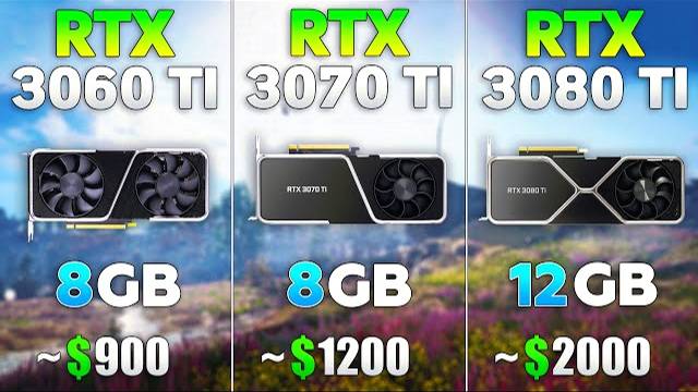 RTX 3060 Ti Vs RTX 3070 Ti Vs RTX 3080 Ti In 4K