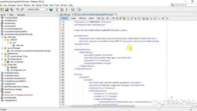 Proyecto Maven con Spring Web MVC en Netbeans - Español part1 смотреть онлайн