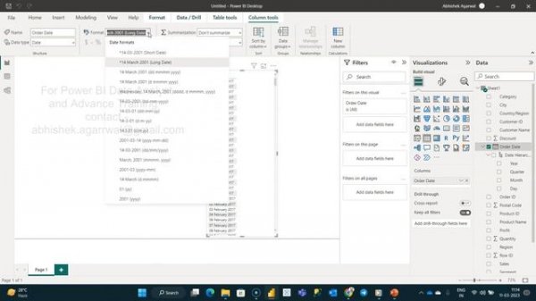 Power BI how to Change the Date in Any Format | Power BI Date Formatting