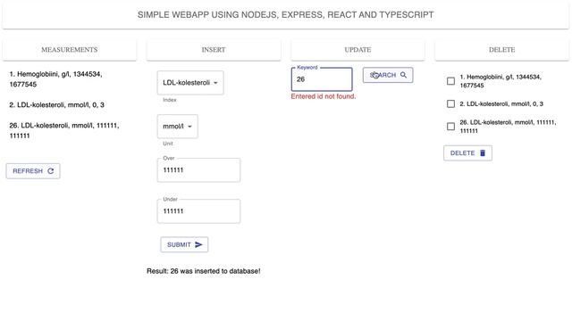 Single page application with NodeJS, Express, MySQL, Typescript and MaterialUI смотреть онлайн
