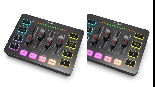 FIFINE Mixer de Áudio para Jogos SC3: Controle RGB de 4 Canais e Microfone XLR, Link a baixo смотреть онлайн