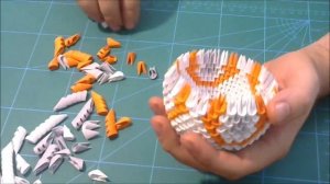 3D origami BB 8 droid tutorial || DIY paper BB 8