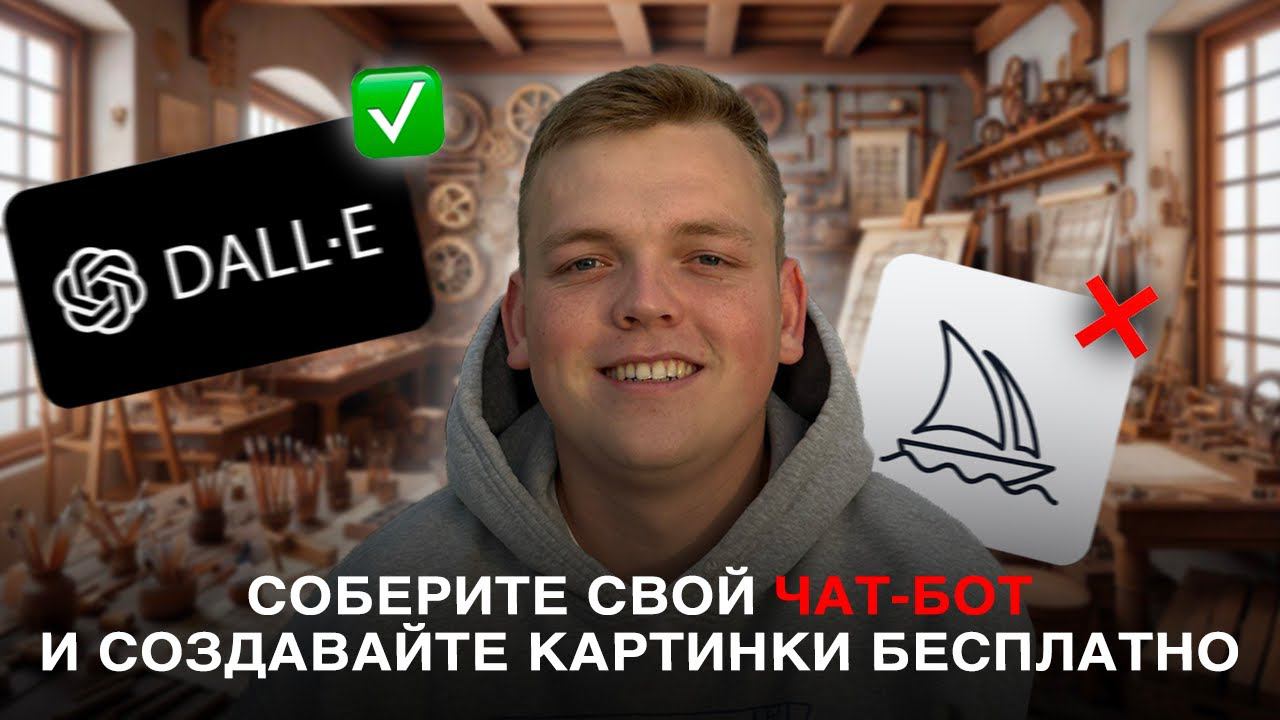 Забудьте про Midjourney! Соберите СВОЙ чат-бот за 15 минут и создавайте КАРТИКНКИ БЕСПЛАТНО смотреть онлайн