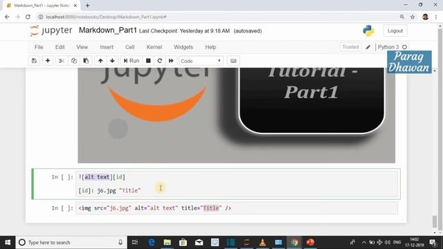How to Insert Image in Markdown Cell - Jupyter Notebook смотреть онлайн