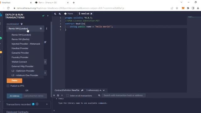 How to connect your metamask wallet to remix IDE for deploying smart contracts? смотреть онлайн