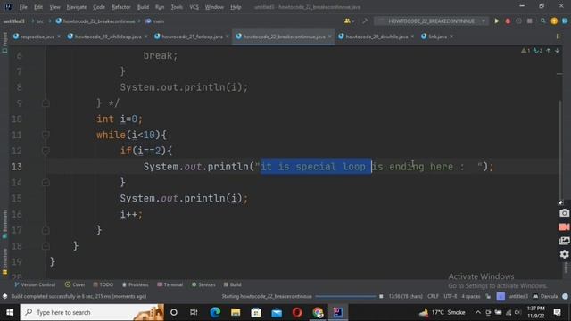 Java tutorial # 22 Break and Continue Statement in java by Howto code waqas java toturial in Hindi смотреть онлайн