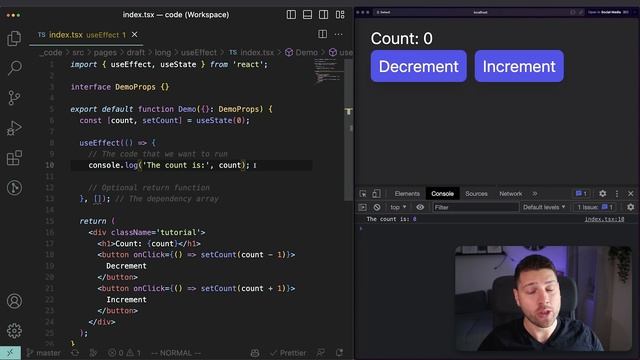 Learn React Hooks: useEffect - Simply Explained! смотреть онлайн