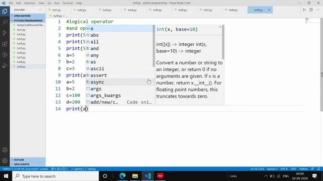 Python | Lecture 9 - Logical & Assignment Operator смотреть онлайн