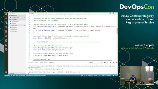 Azure Container Registry – a Serverless Docker Registry-as-a-Service | DevOpsCon 2018 смотреть онлайн