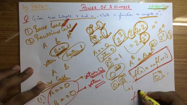 Finding Power Of A Number (explanation in HINDI) Java,C,C++,Python смотреть онлайн