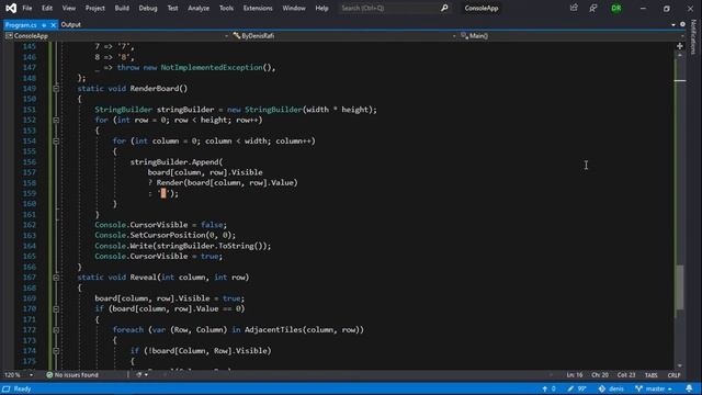 What is the C# console Minesweeper game смотреть онлайн