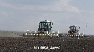 Тракторы МТЗ-892 и МТЗ-82 с сеялками СТП-12. Сахарная свекла. Посевная 2021