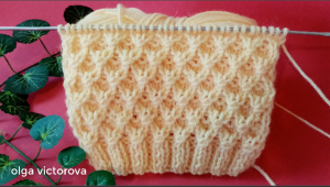 РЕЛЬЕФНЫЙ УЗОР РЕШЕТКА 184 Вязание Узоры спицами