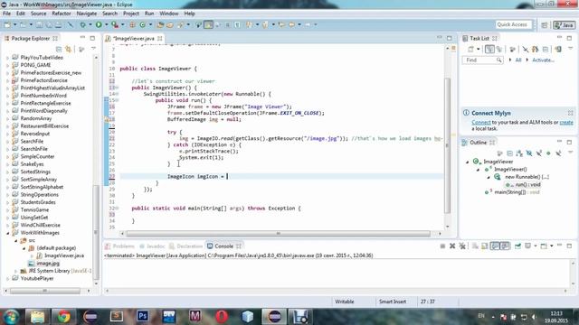 JAVA How to display an image смотреть онлайн