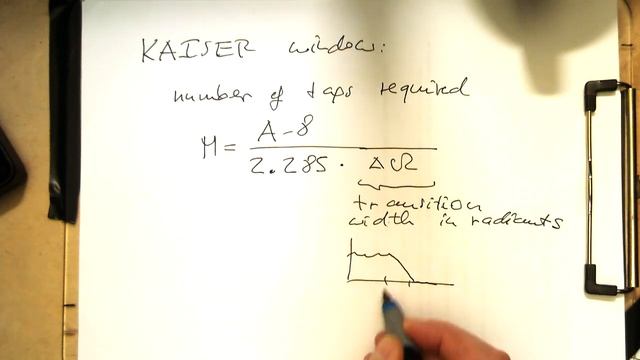 FIR filter design by windowing: Kaiser window, theory (0000,Py) смотреть онлайн